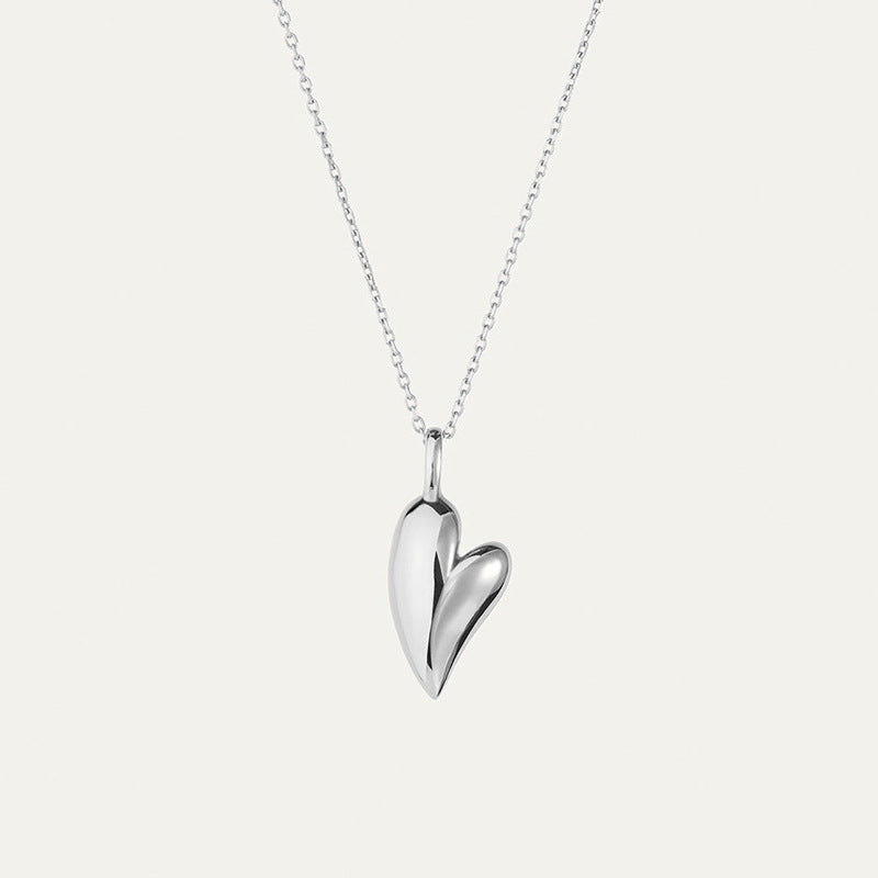 JUSSAN Heart Minimal Luxe Sterling Silver Necklace
