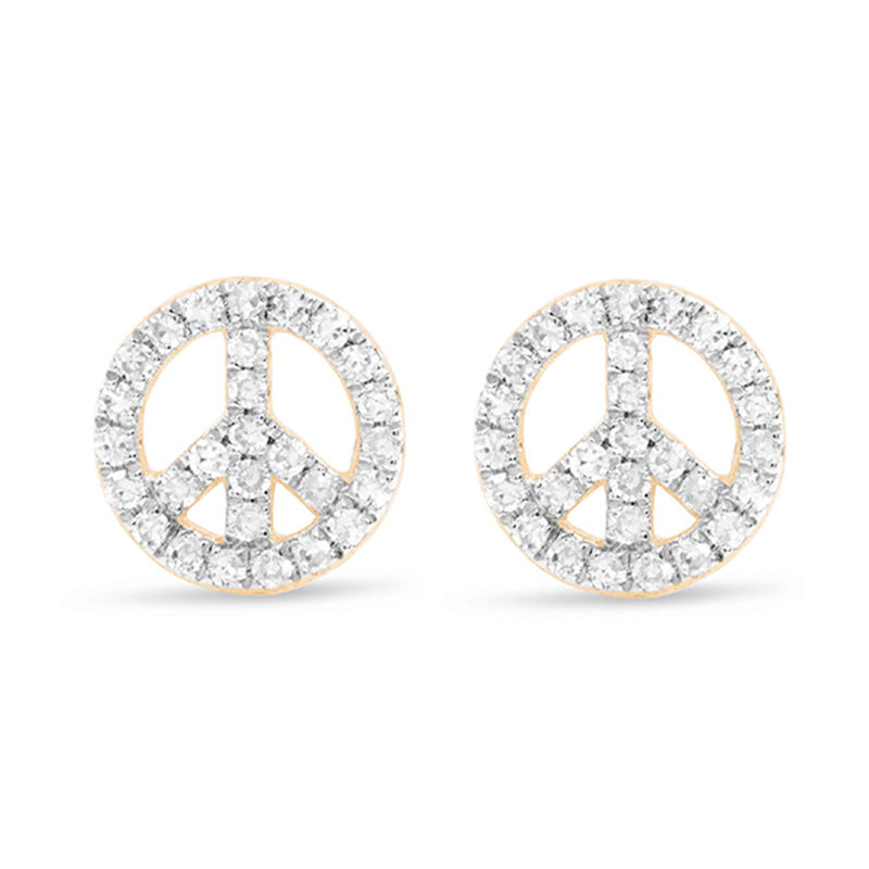 JUSSAN Pave Minimal Luxe Sterling Silver Earrings