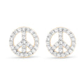 JUSSAN Pave Minimal Luxe Sterling Silver Earrings
