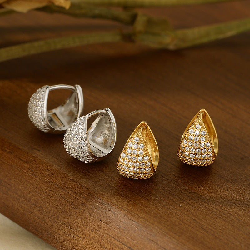 JUSSAN Starlight Geometric Sterling Silver Earrings