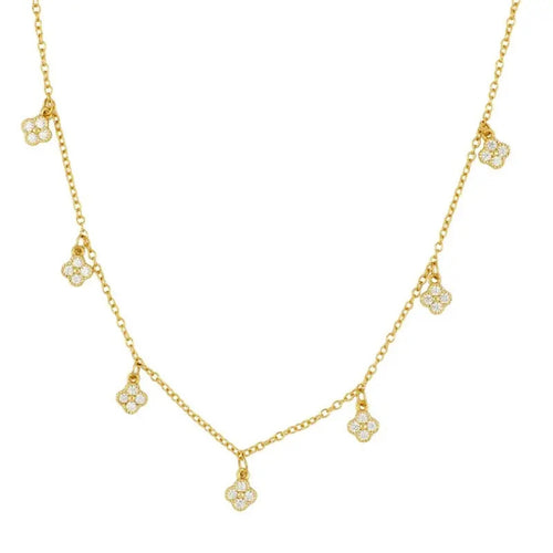 JUSSAN Clover Luxe Sterling Silver Necklace
