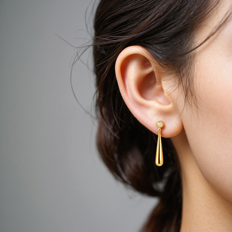 JUSSAN Starlight Teardrop Sterling Silver Earrings