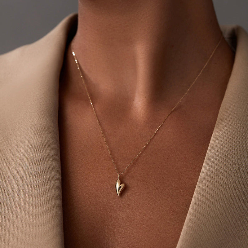 JUSSAN Heart Minimal Luxe Sterling Silver Necklace