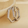JUSSAN Pave Luxe Sterling Silver Earrings