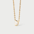 JUSSAN Pave Minimal Sterling Silver Necklace