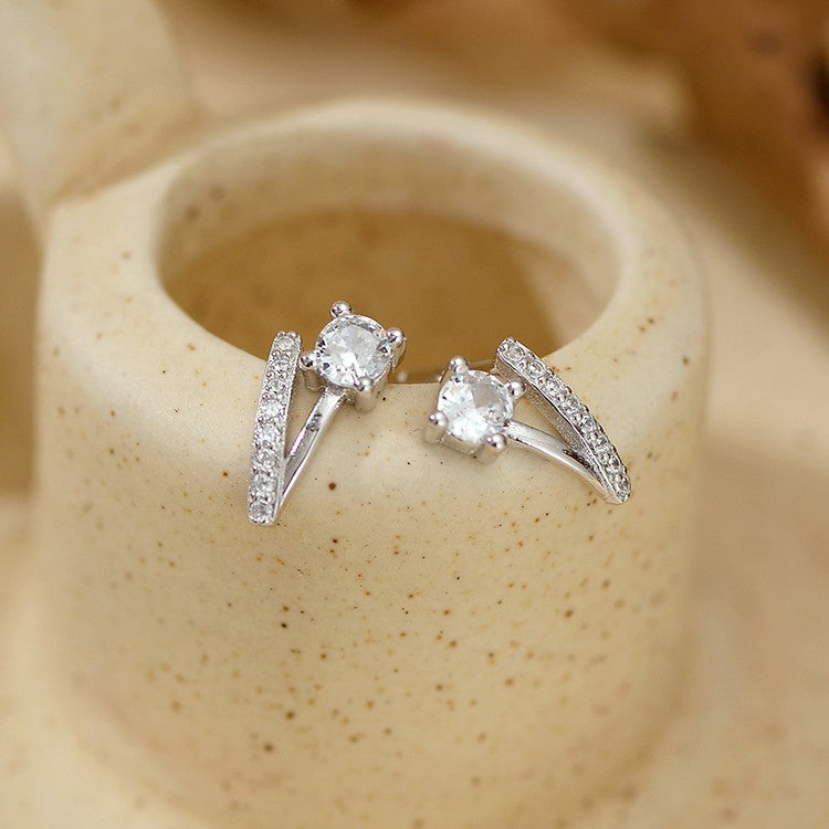 JUSSAN Minimal Luxe Sterling Silver Earrings