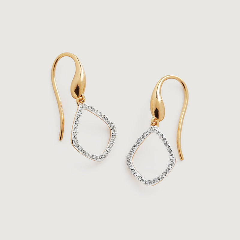 JUSSAN Pave Luxe Sterling Silver Earrings