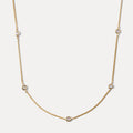 JUSSAN Pave Minimal Luxe Sterling Silver Necklace