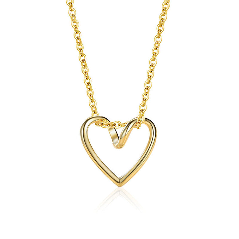 JUSSAN Heart Pendant Sterling Silver Necklace