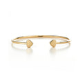 JUSSAN Heart Hoop Sterling Silver Bracelet