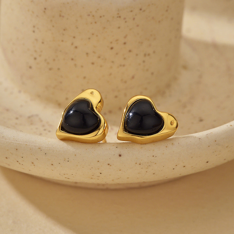 JUSSAN Heart Luxe Sterling Silver Earrings