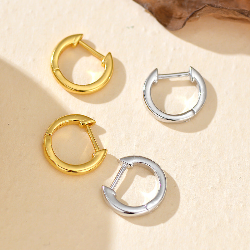 JUSSAN Minimal Sterling Silver Earrings