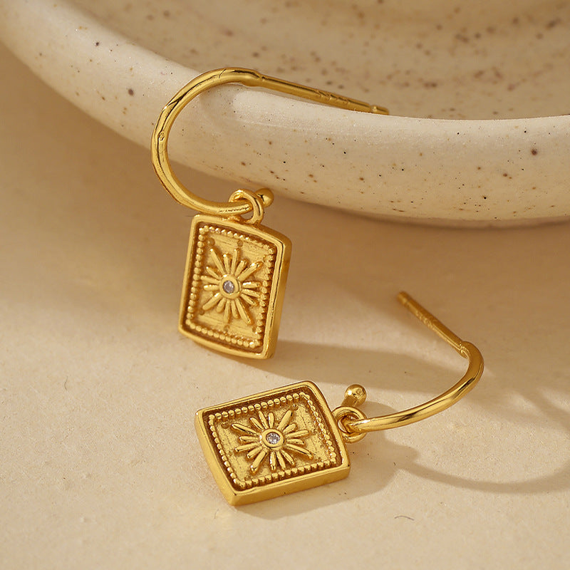 JUSSAN Star Luxe Silver Earrings