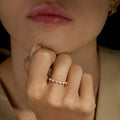 JUSSAN Pave Minimal Luxe Sterling Silver Ring