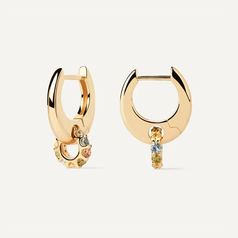 JUSSAN Pave Luxe Sterling Silver Earrings