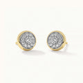 JUSSAN Pave Minimal Luxe Sterling Silver Earrings