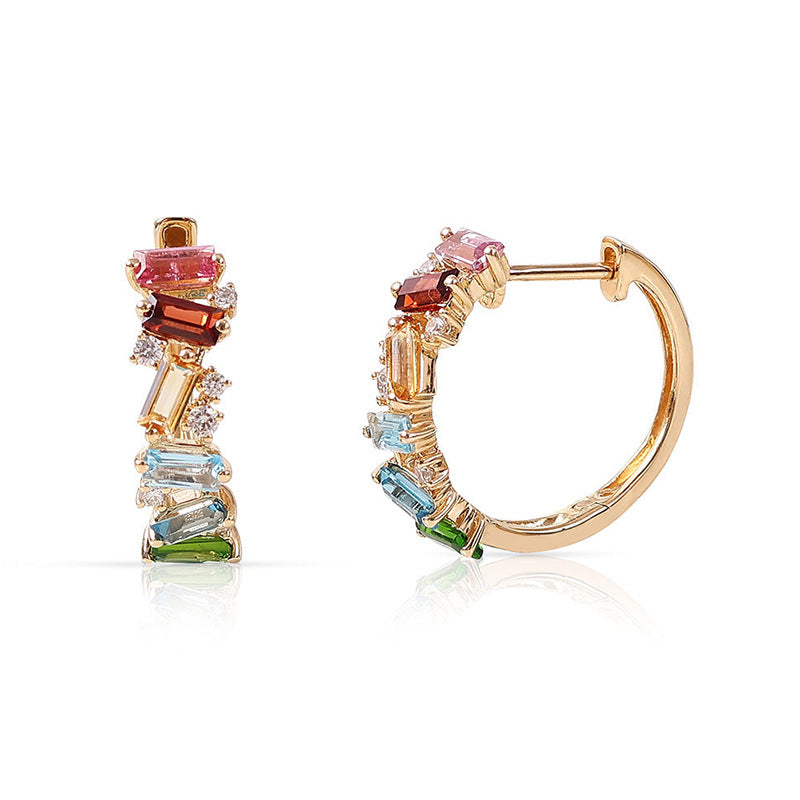 JUSSAN Pave Luxe Sterling Silver Earrings