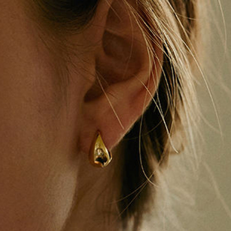 JUSSAN Geometric Ear Cuff Sterling Silver Earrings