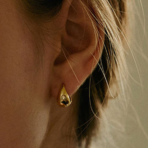 JUSSAN Geometric Ear Cuff Sterling Silver Earrings