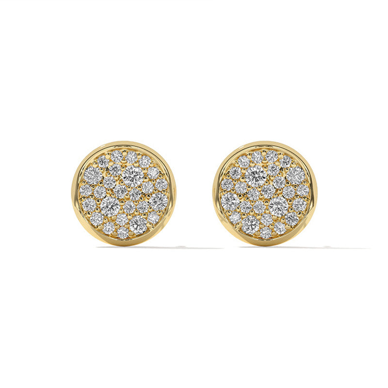 JUSSAN Pave Luxe Sterling Silver Earrings