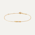 JUSSAN Pave Minimal Luxe Sterling Silver Bracelet