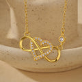 JUSSAN Heart Pave Luxe Sterling Silver Necklace