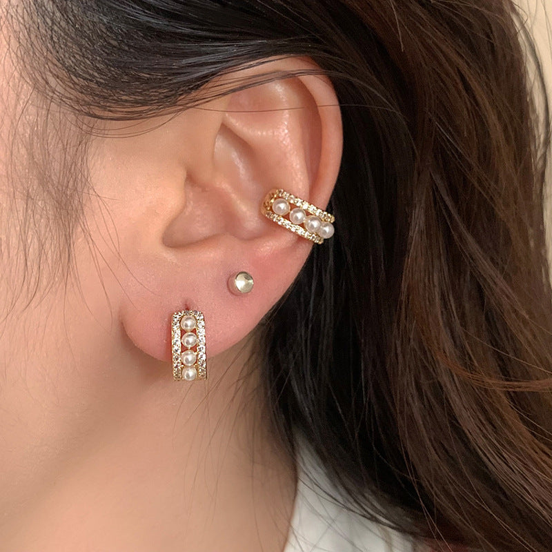 JUSSAN Pave Luxe Sterling Silver Earrings