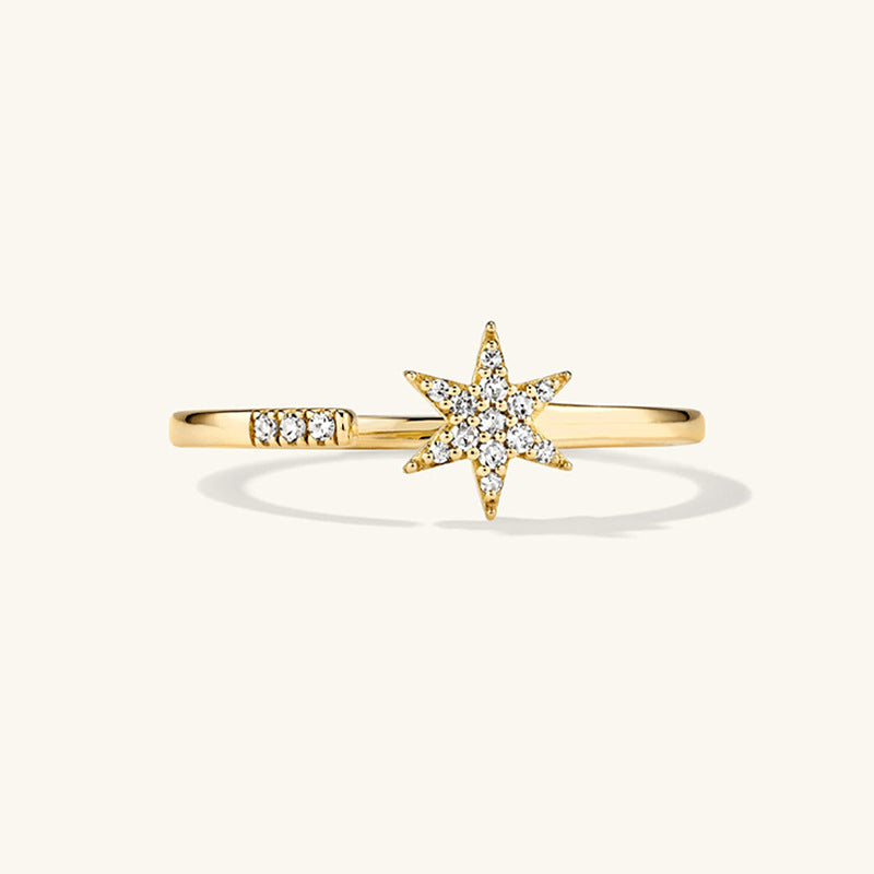 JUSSAN Starlight Pave Sterling Silver Ring