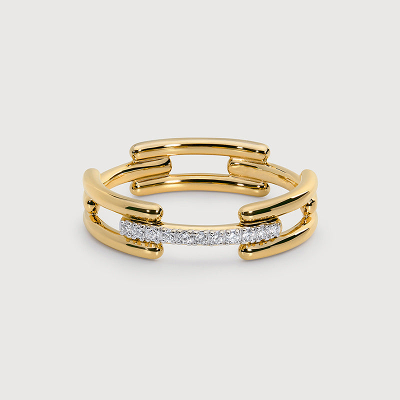 JUSSAN Pave Luxe Sterling Silver Ring