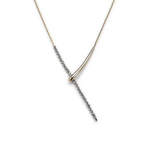 JUSSAN Geometric Minimal Luxe Sterling Silver Necklace