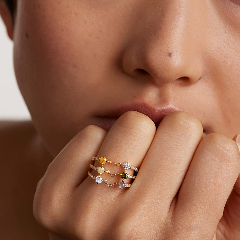 JUSSAN Pave Luxe Sterling Silver Ring