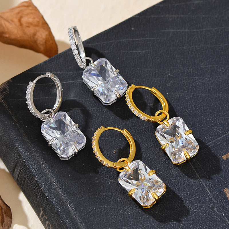 JUSSAN Pave Luxe Sterling Silver Earrings