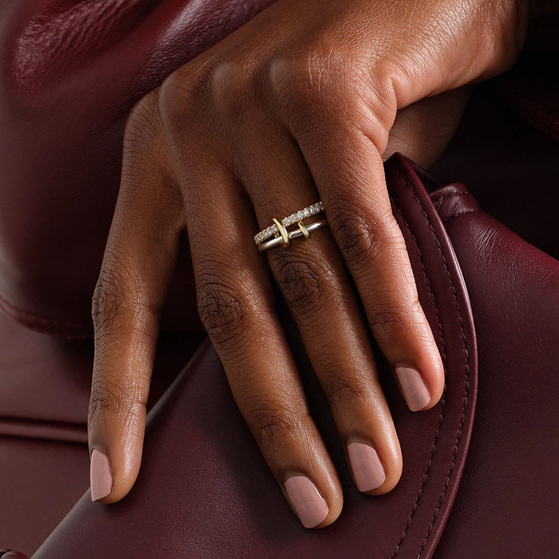 JUSSAN Hoop Luxe Sterling Silver Ring