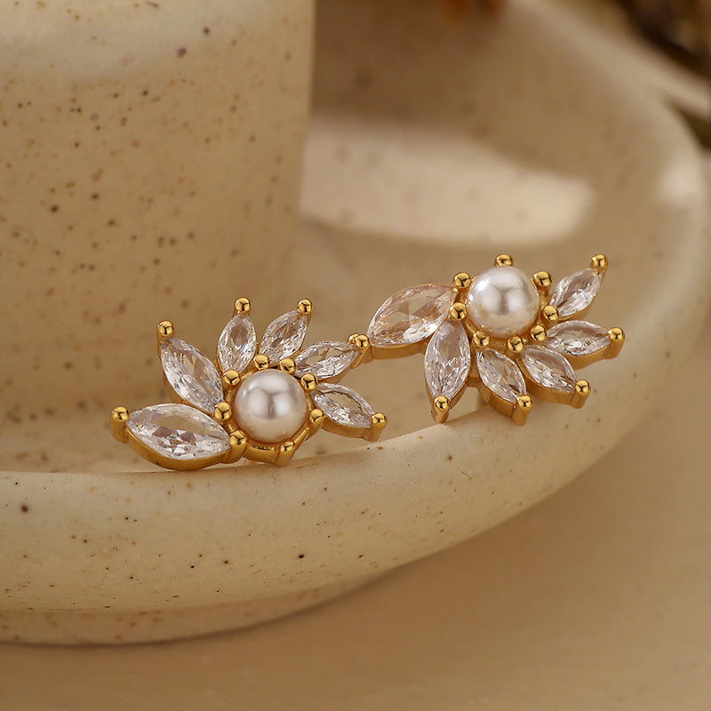 JUSSAN Pave Luxe Sterling Silver Earrings