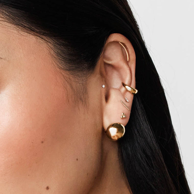 JUSSAN Hoop Minimal Luxe Sterling Silver Earrings