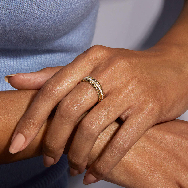 JUSSAN Pave Luxe Sterling Silver Ring