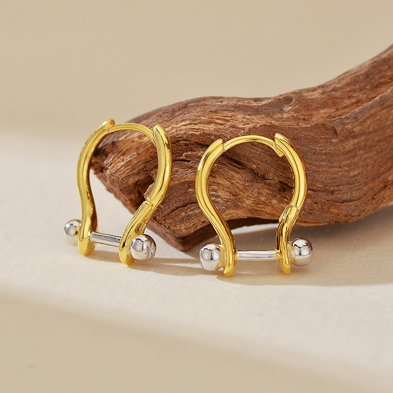 JUSSAN Hoop Minimal Luxe Sterling Silver Earrings