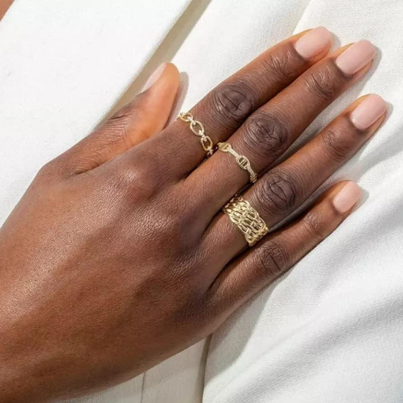 JUSSAN Pave Sterling Silver Ring