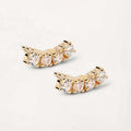 JUSSAN Pave Luxe Sterling Silver Earrings