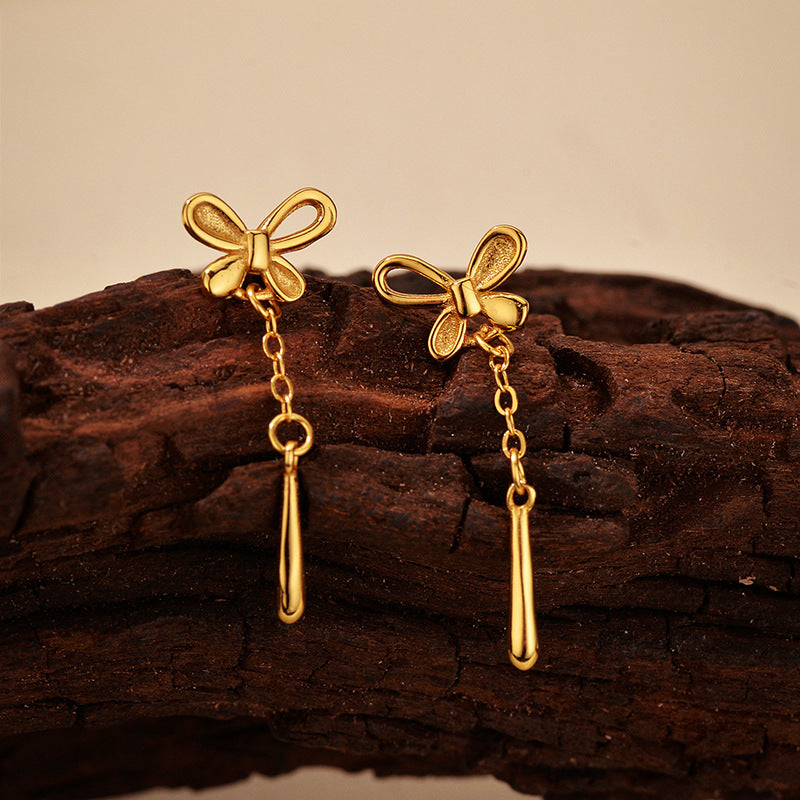 JUSSAN Teardrop Butterfly Luxe Sterling Silver Earrings