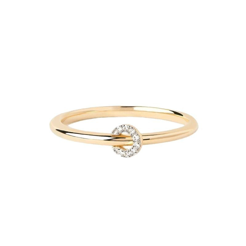 JUSSAN Pave Sterling Silver Ring