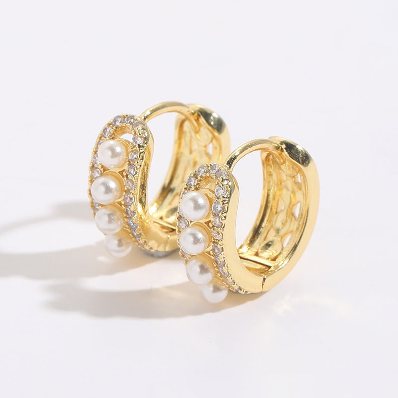 JUSSAN Pave Luxe Sterling Silver Earrings