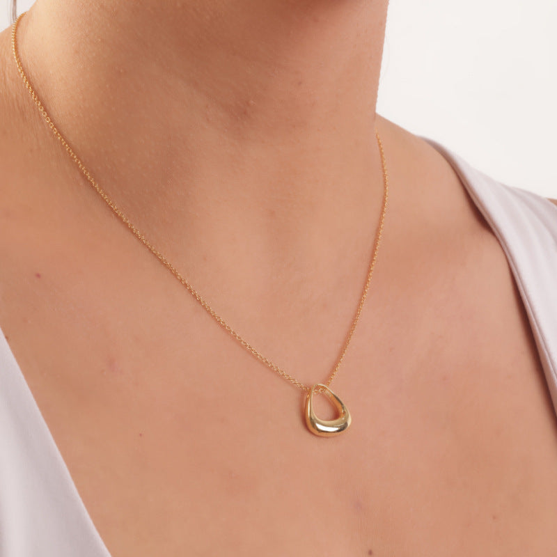 JUSSAN Geometric Pendant Sterling Silver Necklace