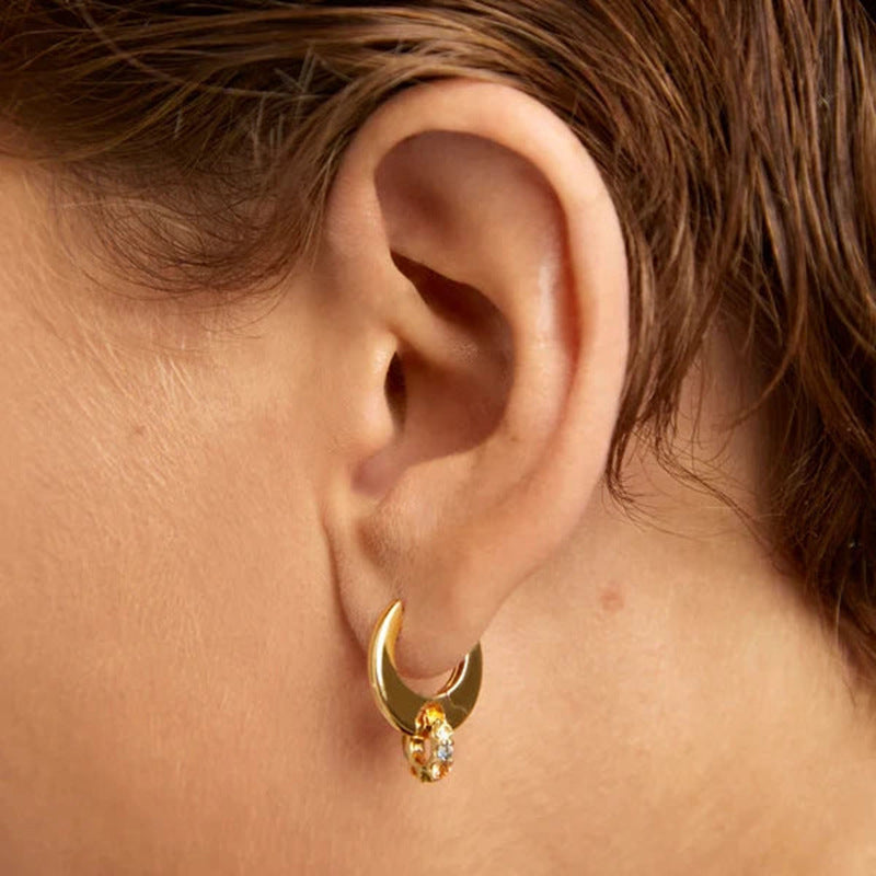 JUSSAN Pave Luxe Sterling Silver Earrings