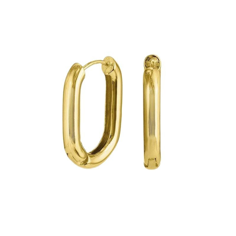 JUSSAN Geometric Minimal Luxe Sterling Silver Earrings