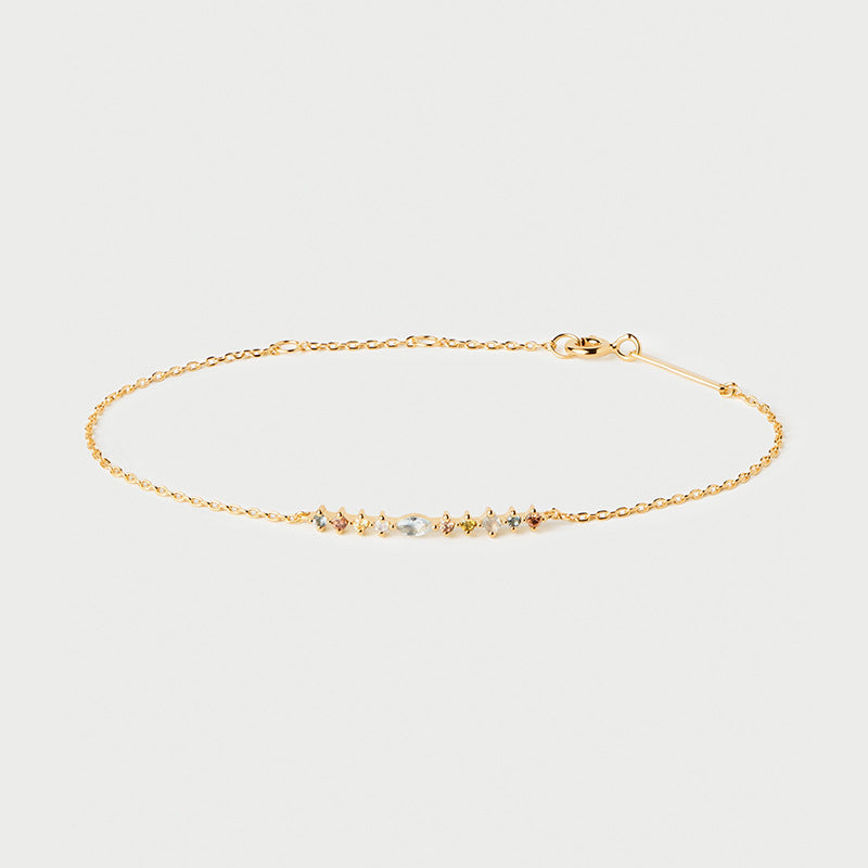 JUSSAN Pave Minimal Luxe Sterling Silver Bracelet