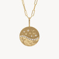 JUSSAN Star Moon Pave Sterling Silver Necklace