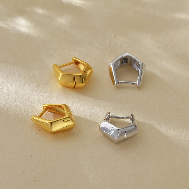 JUSSAN Geometric Sterling Silver Earrings