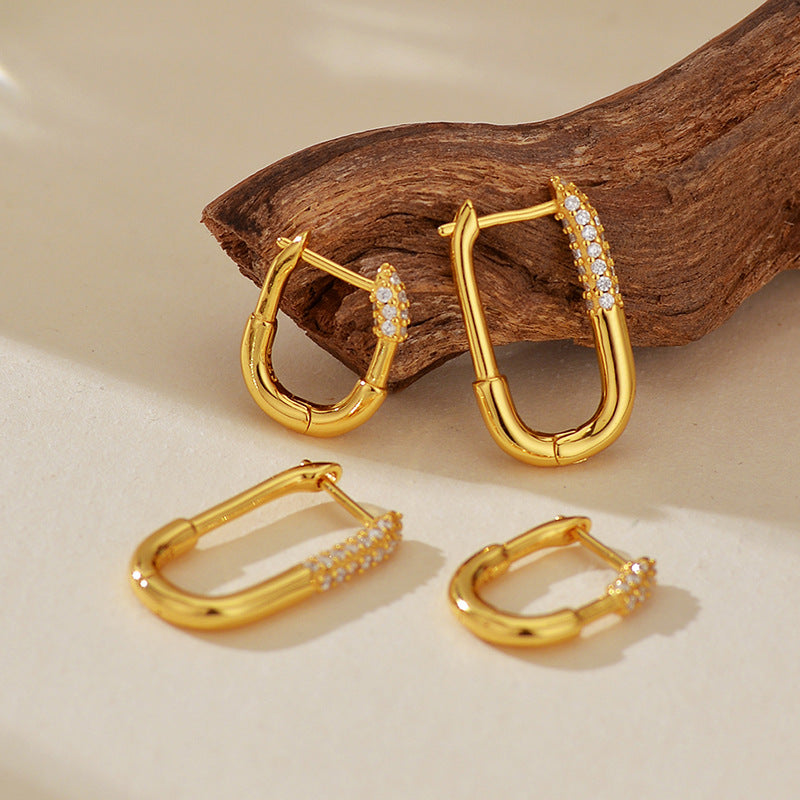 JUSSAN Hoop Luxe Sterling Silver Earrings
