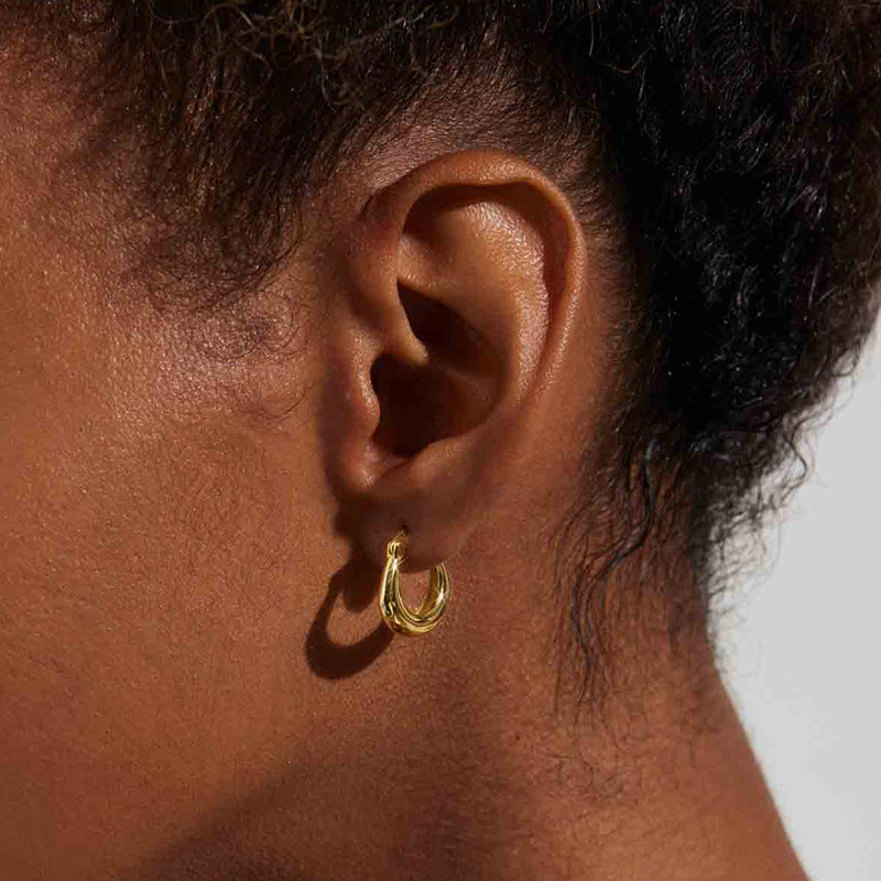 JUSSAN Minimal Luxe Sterling Silver Earrings
